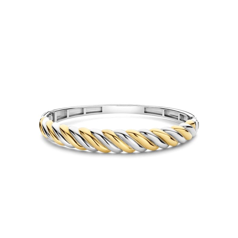 Ti Sento - Twisted Bicolor Bangle