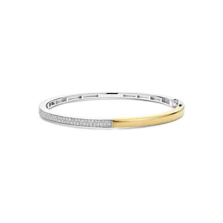 Ti Sento - Contrast Zirconia Bangle
