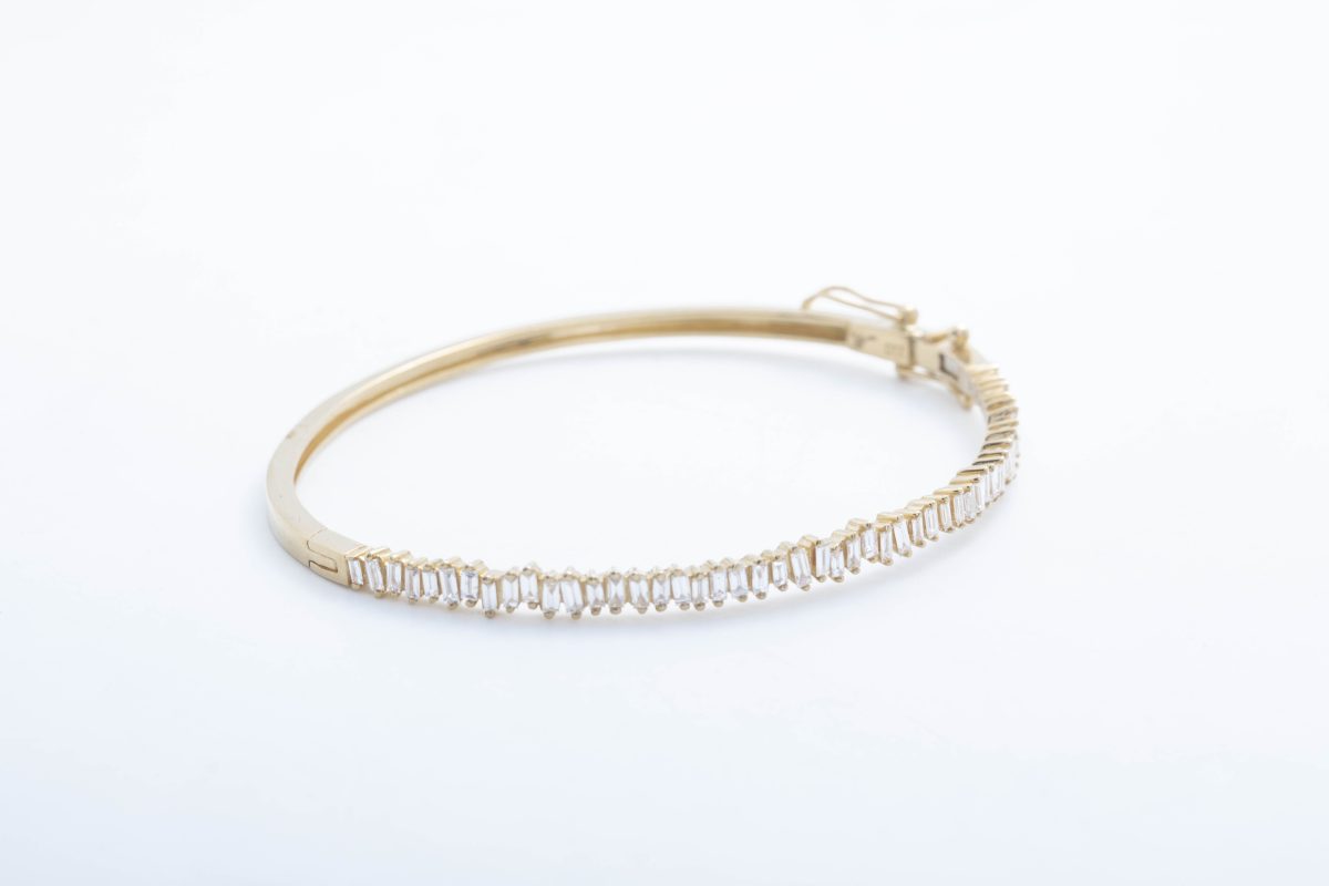 Pulsera con diamantes en oro amarillo