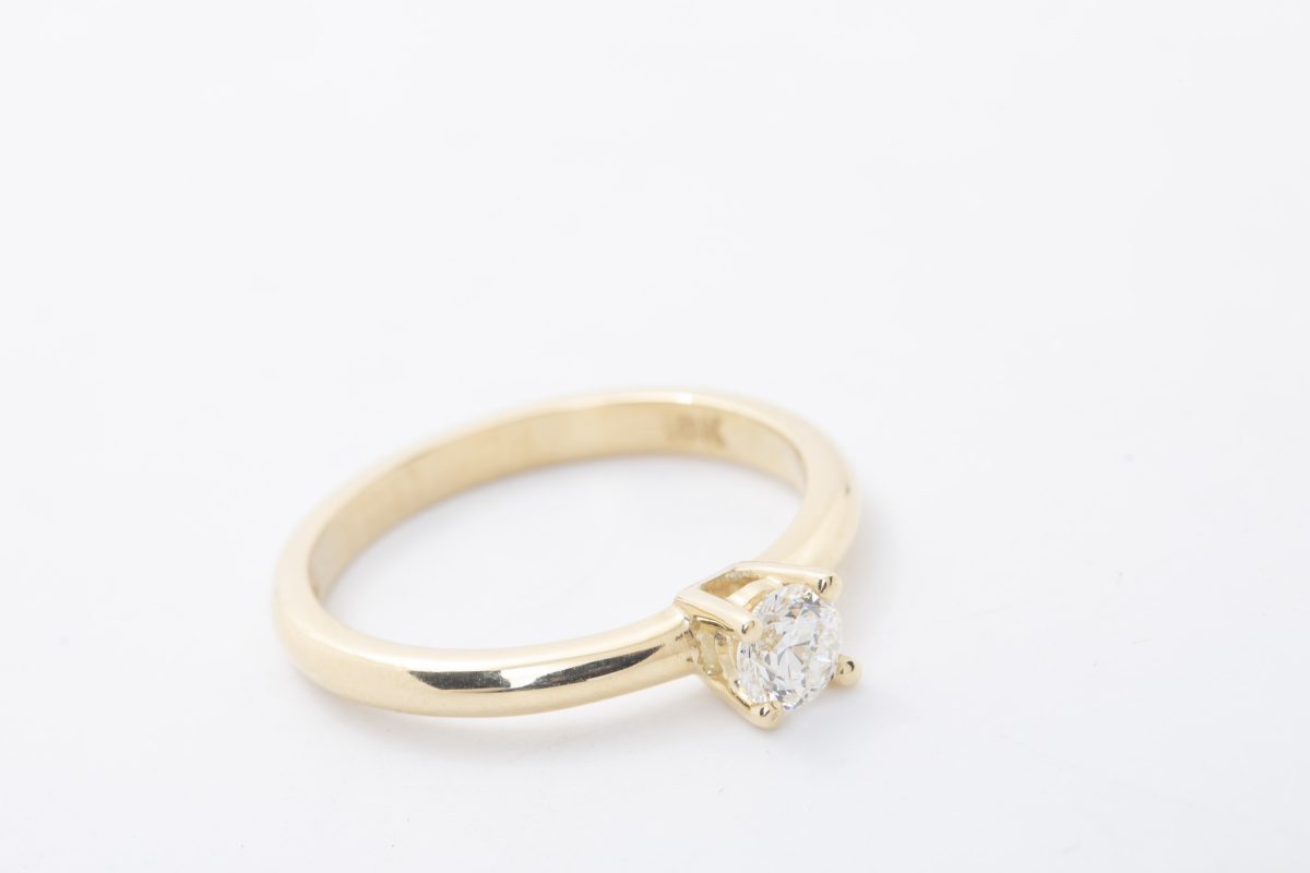Anillo de compromiso con diamante 0.29Ct