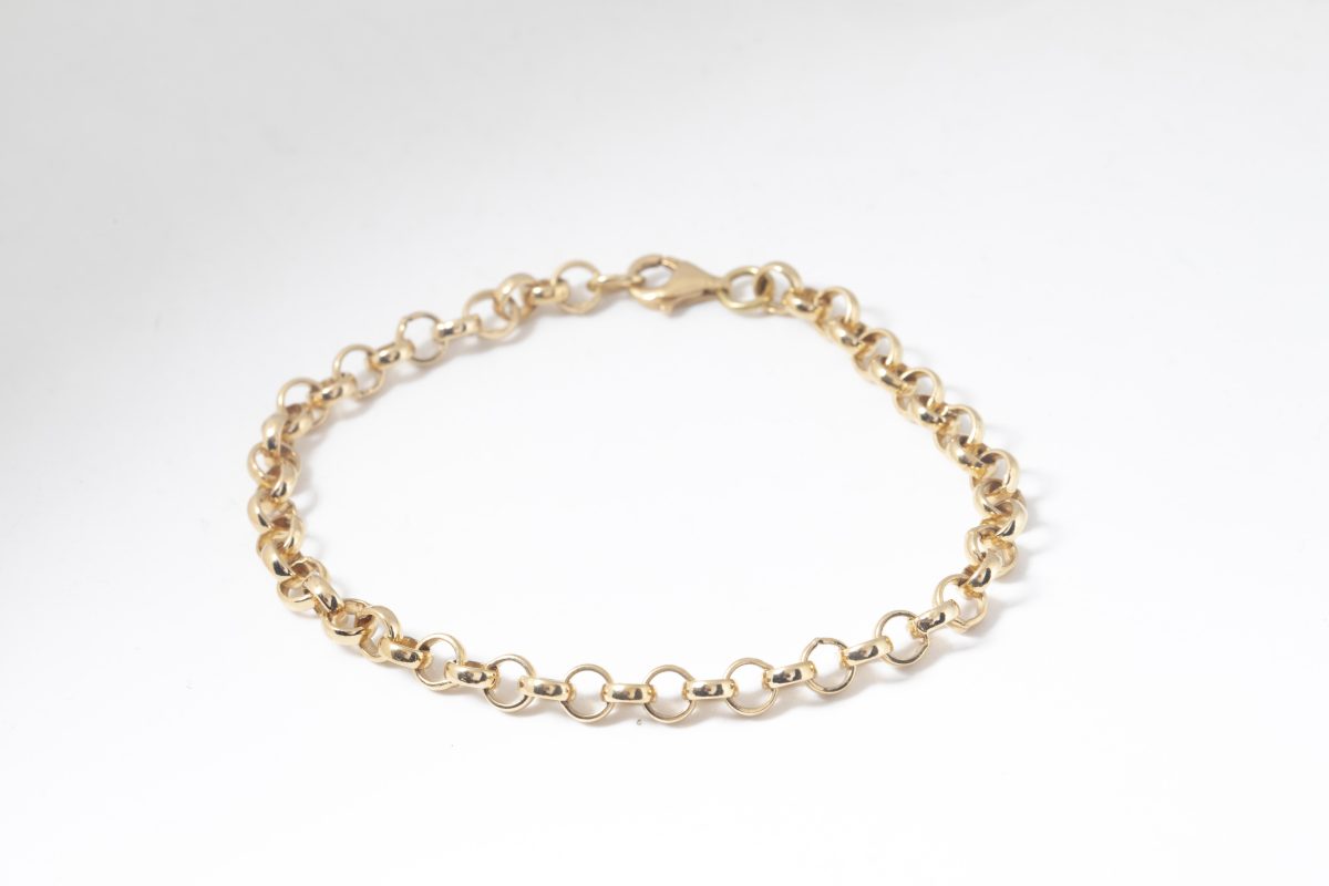 Pulsera cadena en oro amarillo