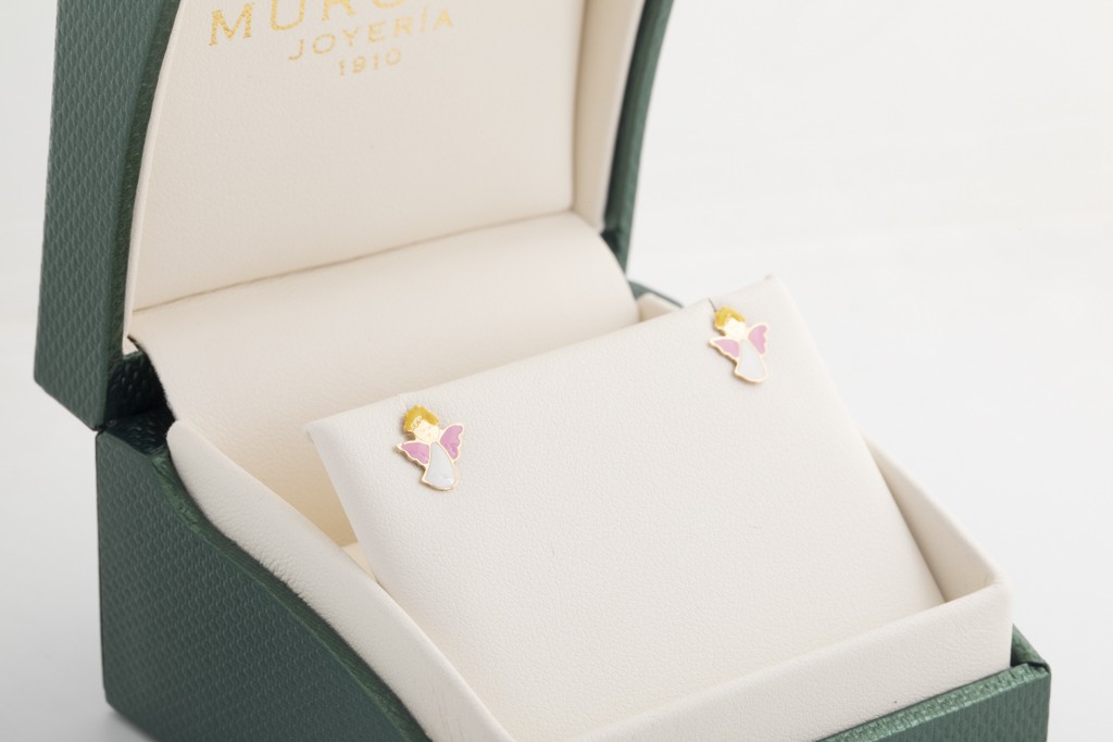 Aretes de bebé modelo ángel