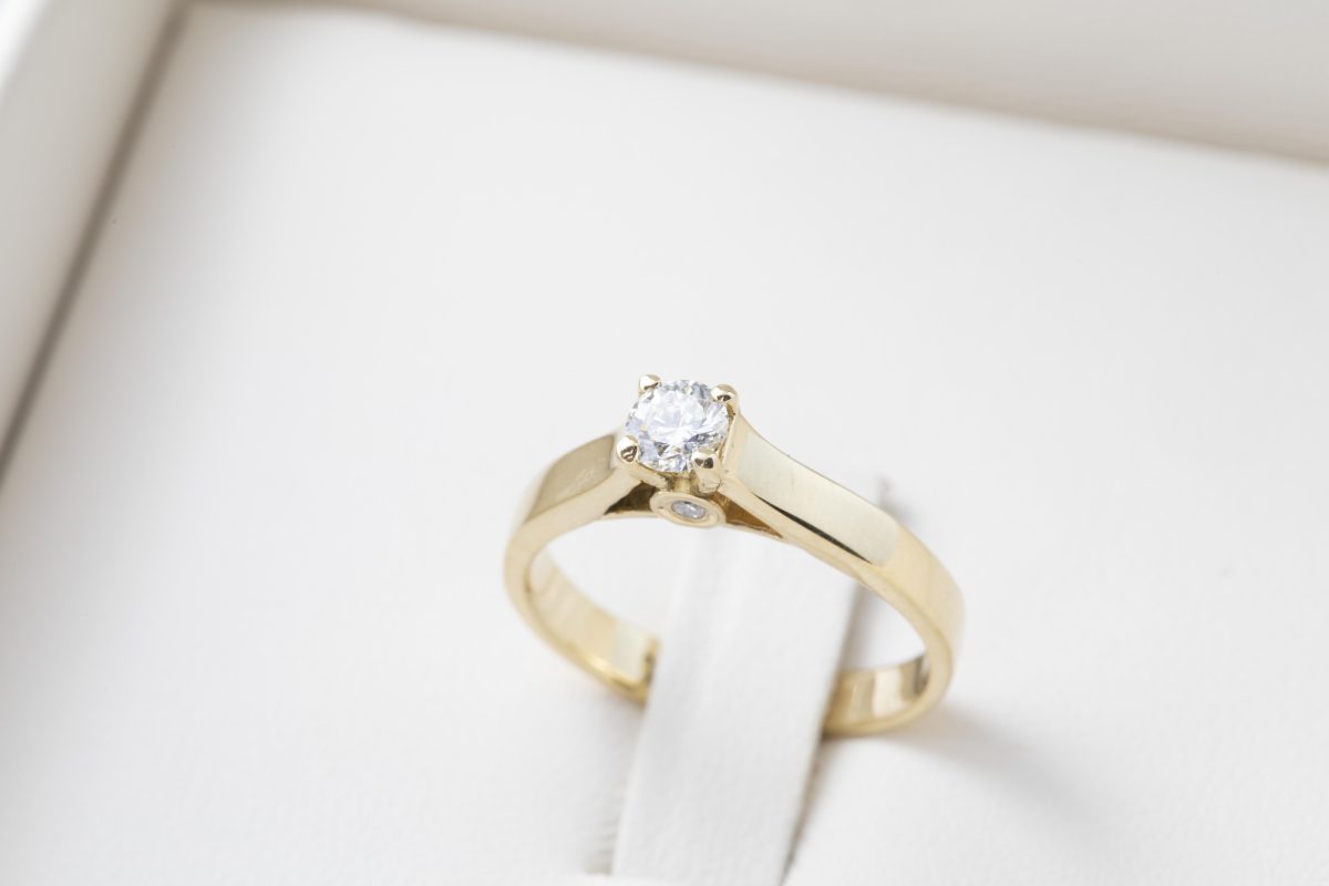 Anillo de compromiso con diamante 0.25ct