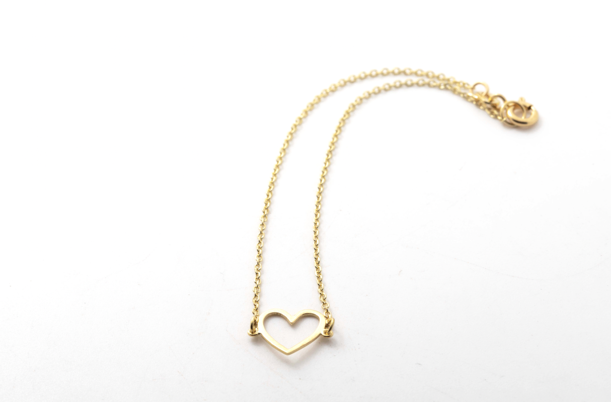 Pulsera corazón calado