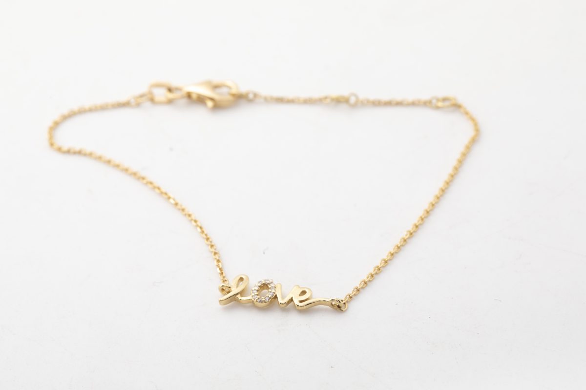 Pulsera Love con brillantes