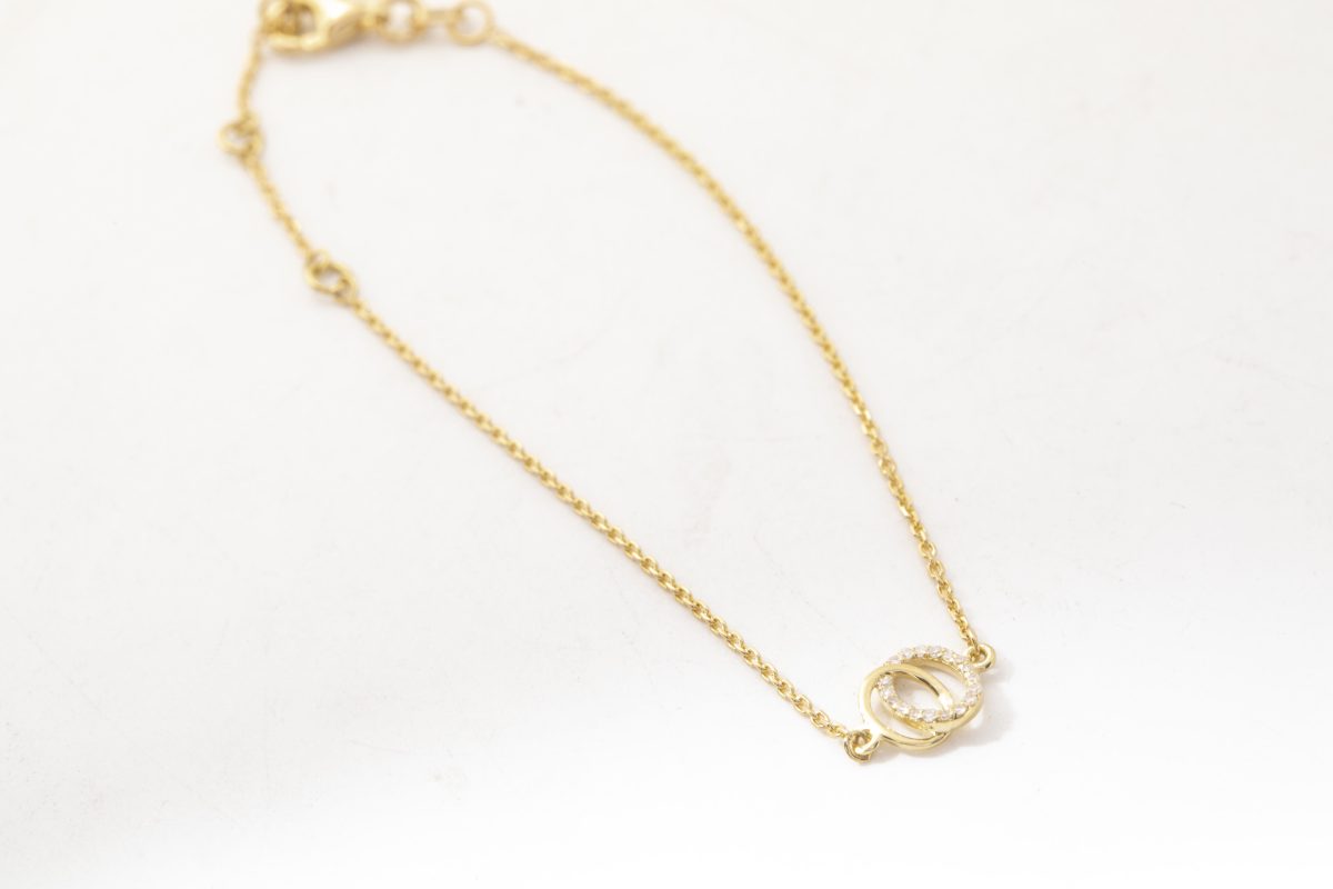 Pulsera círculos con brillantes