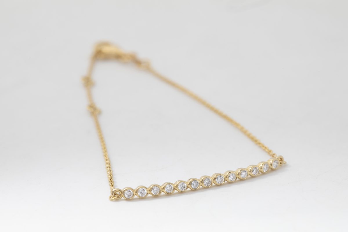 PULSERA ORO CON DIAMANTE