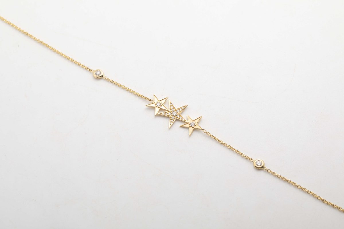 Pulsera estrellas con brillantes