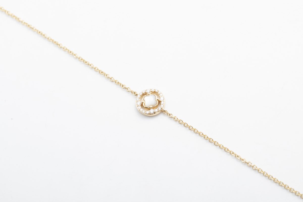 Pulsera con diamantes en oro amarillo