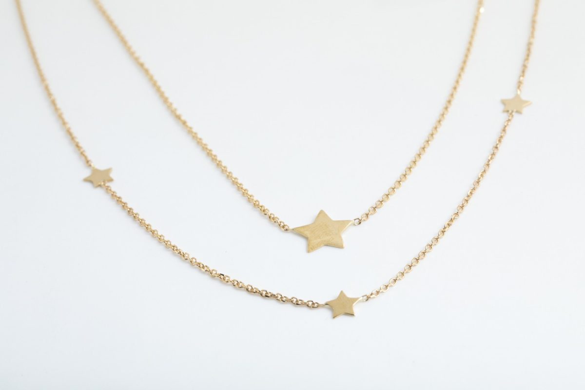Collar doble con estrellas