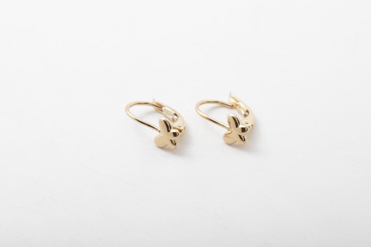 Argollas mariposa para niña