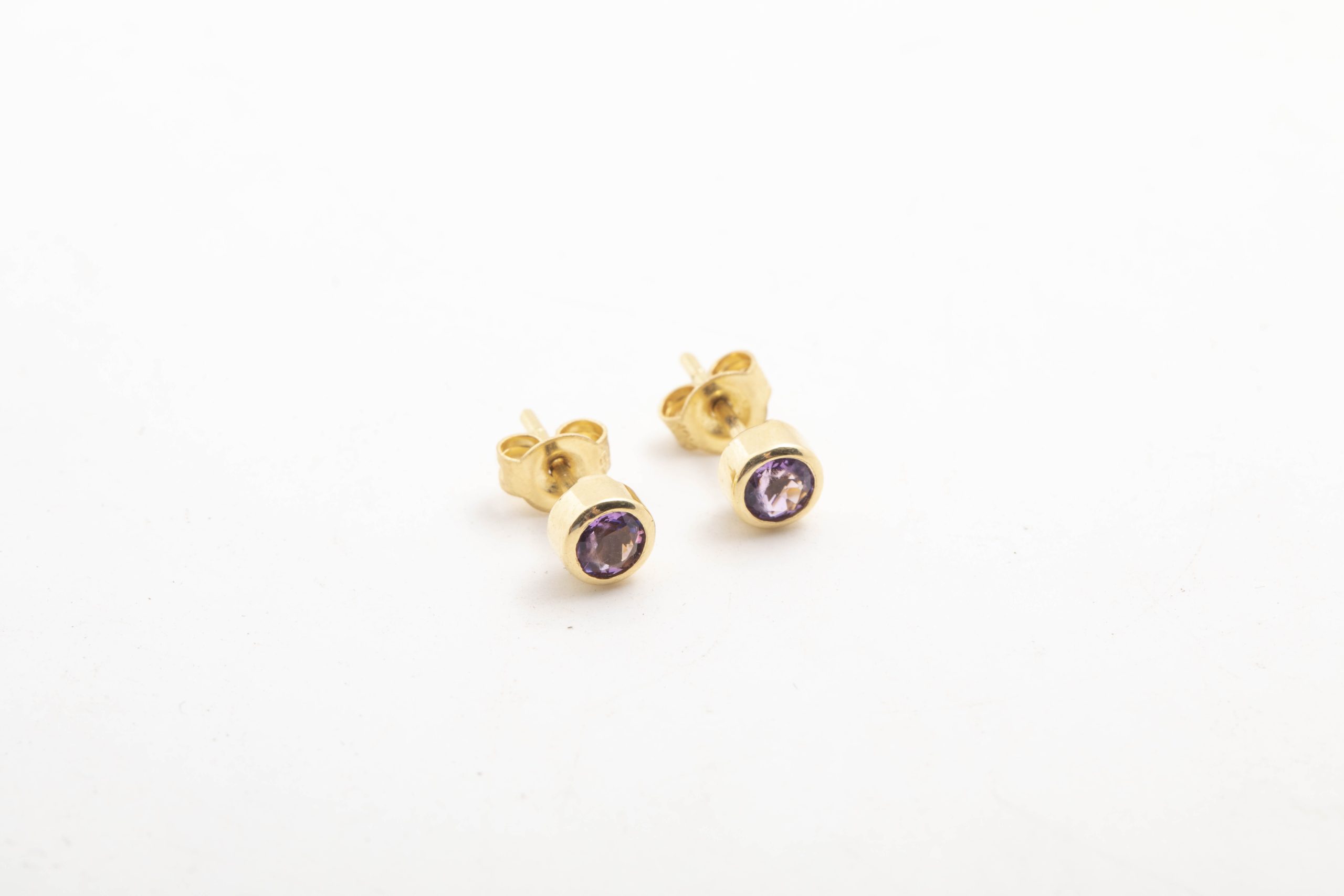 Aretes con amatistas
