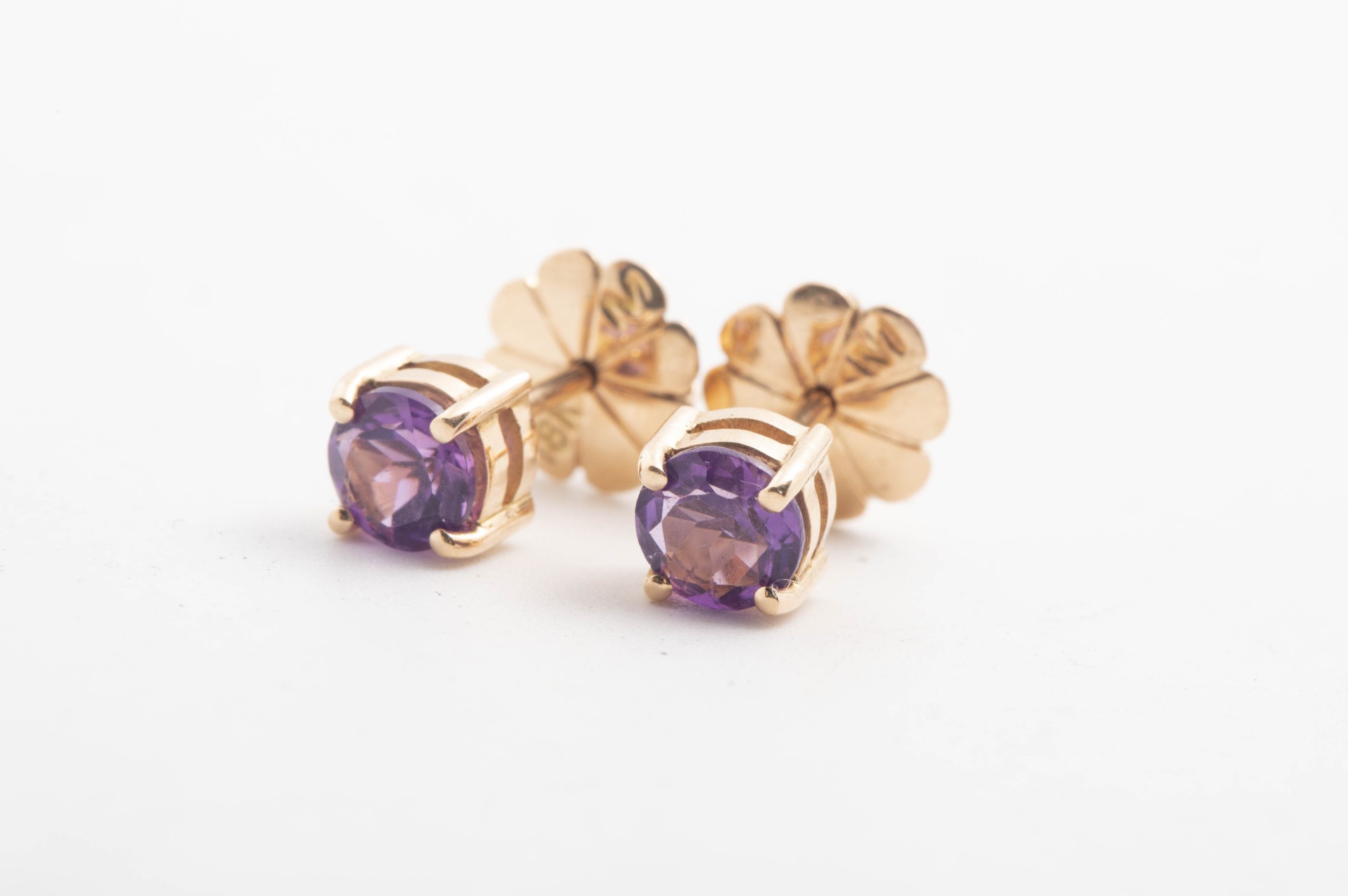 Aretes con amatistas