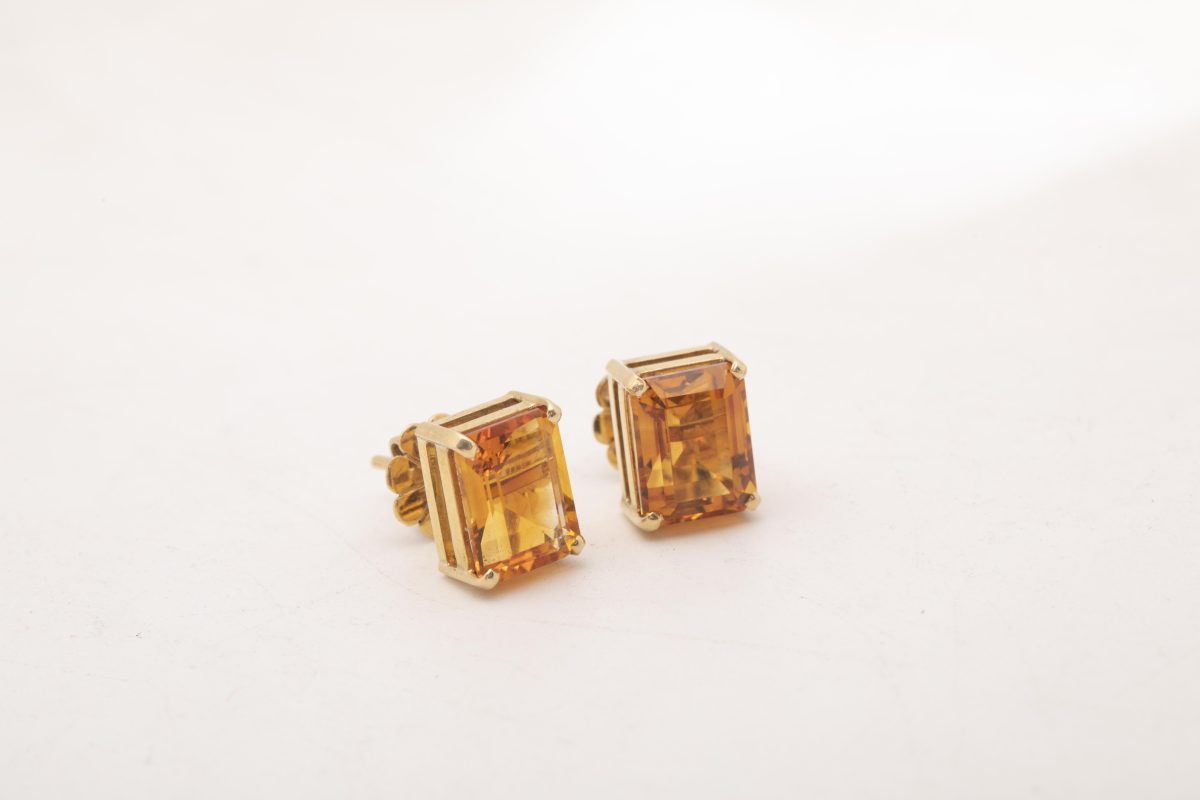 Aretes con citrinos