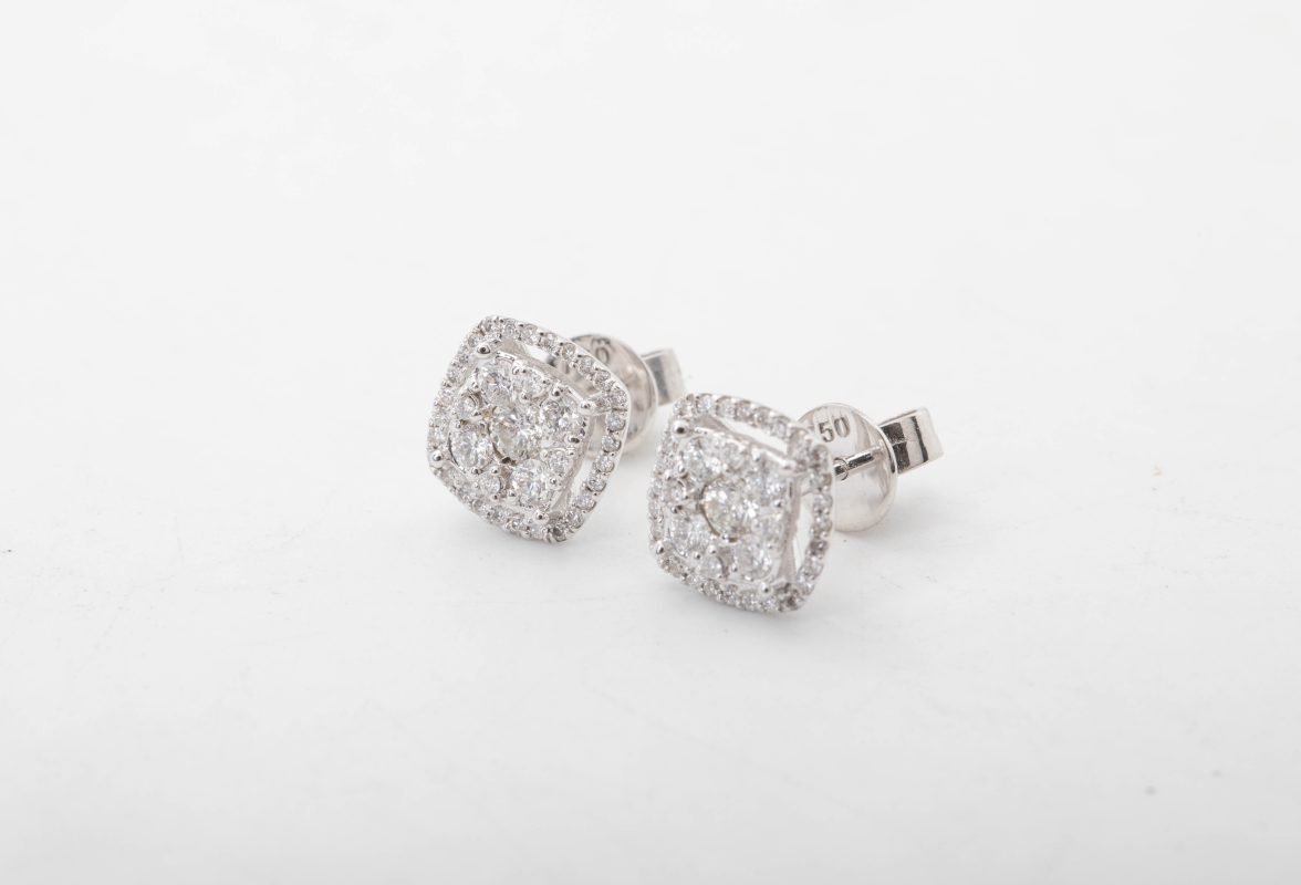 ARETES CON BRILLANTES