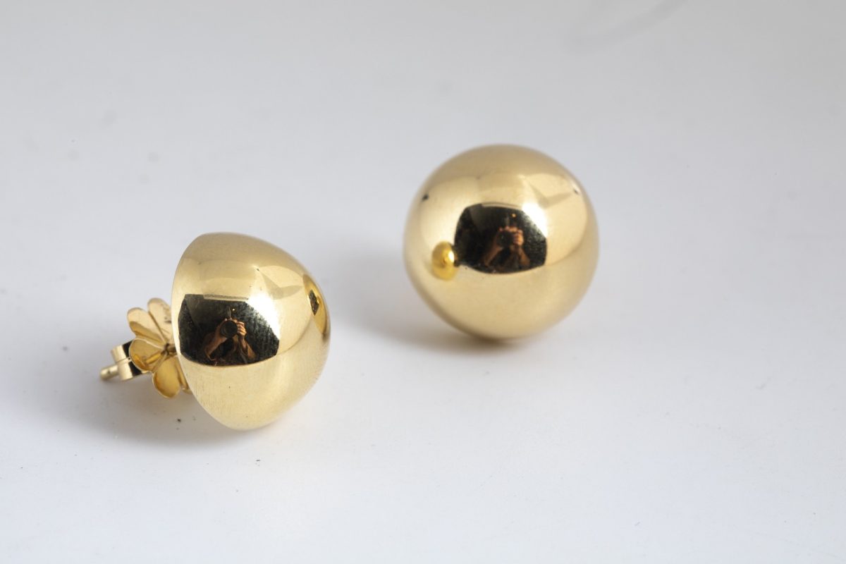 Aretes media bola grandes