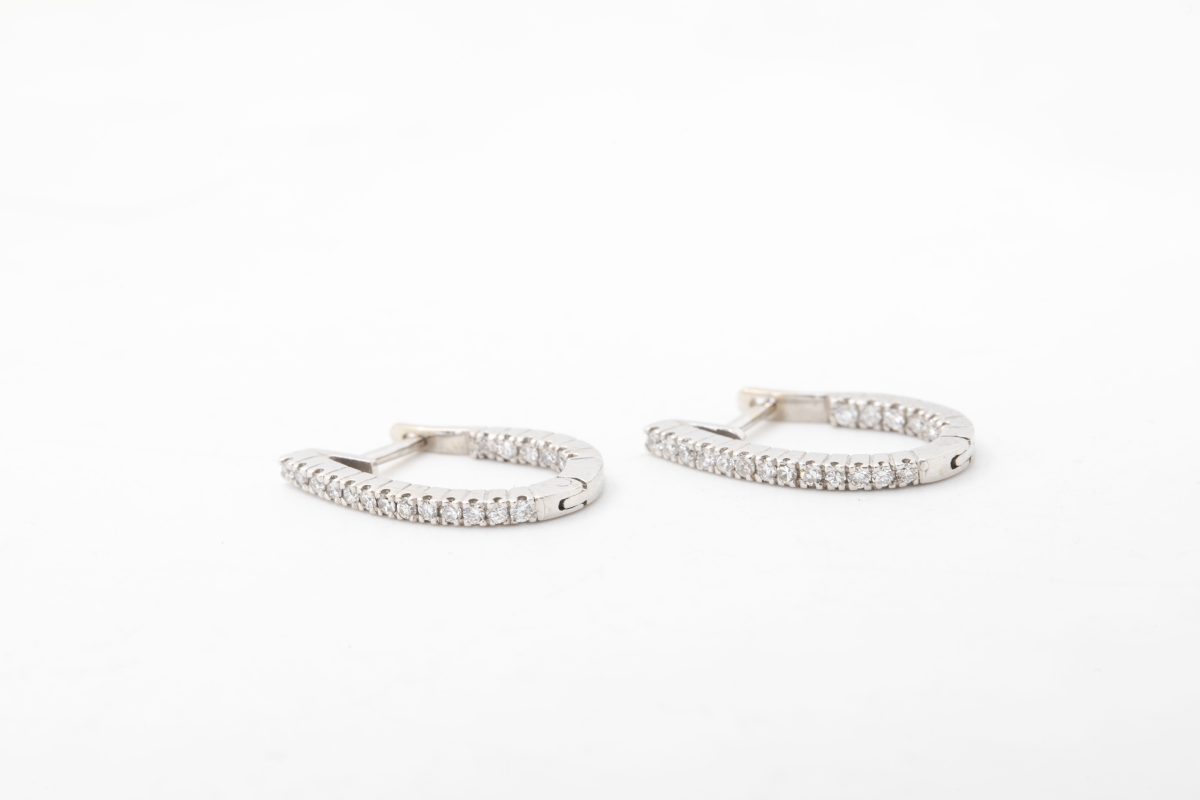 Argollas con diamantes