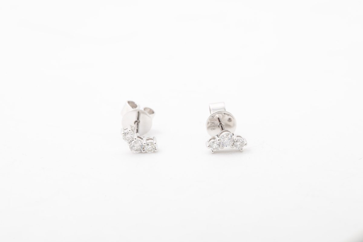 Aretes con diamantes