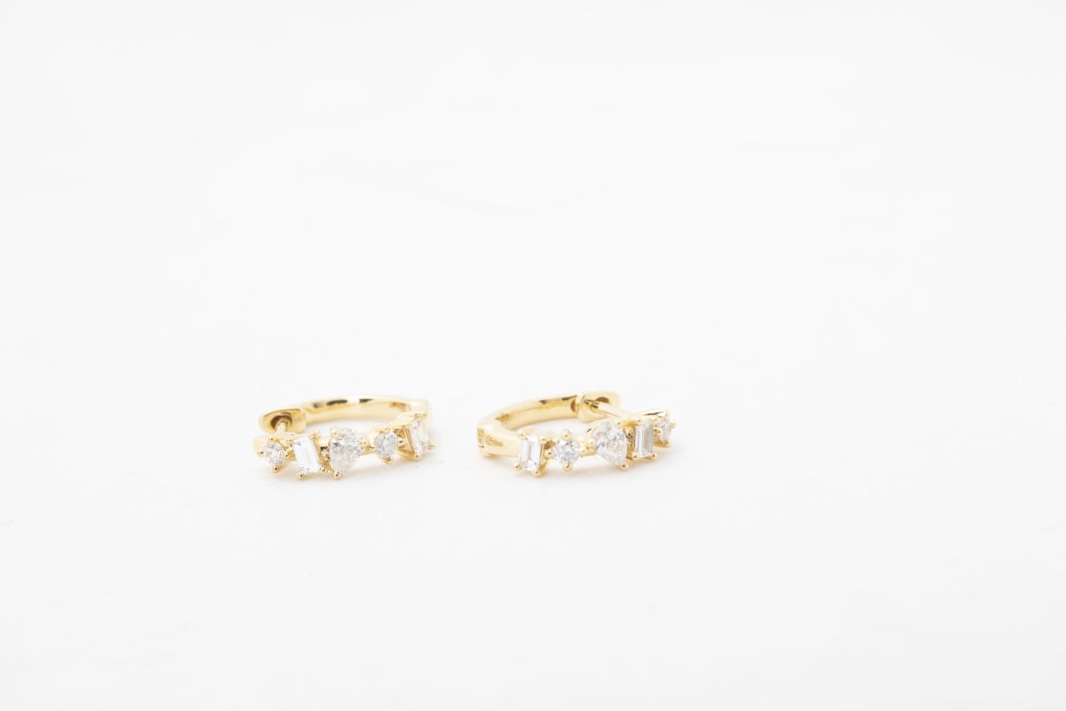 Argollas con diamantes
