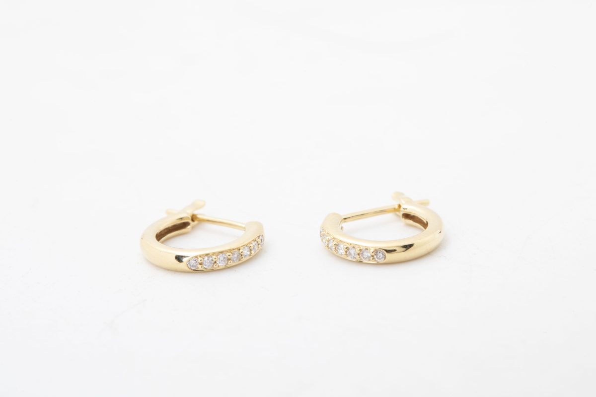 Argollas con diamantes