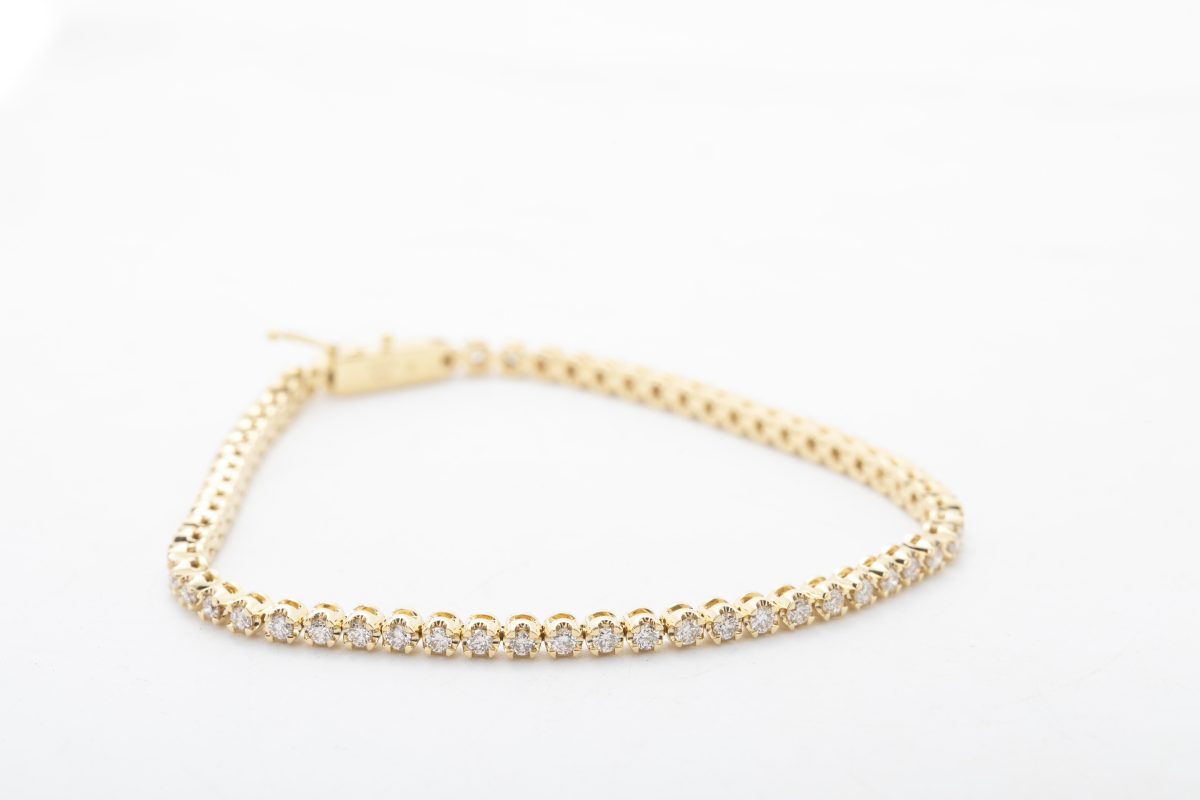 Pulsera tennis con diamantes