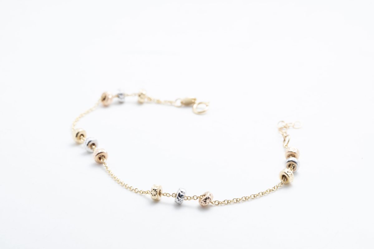 Pulsera con oro combinado