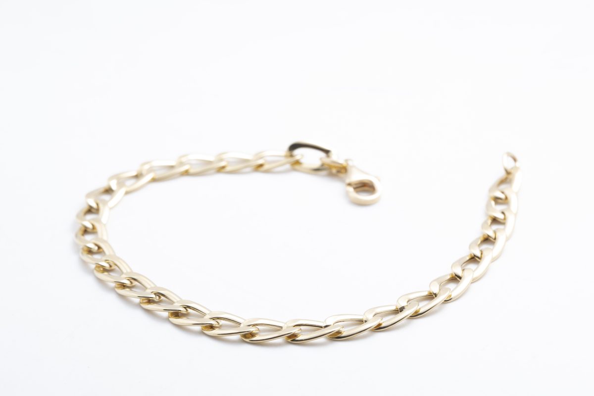 Pulsera cadena en oro amarillo