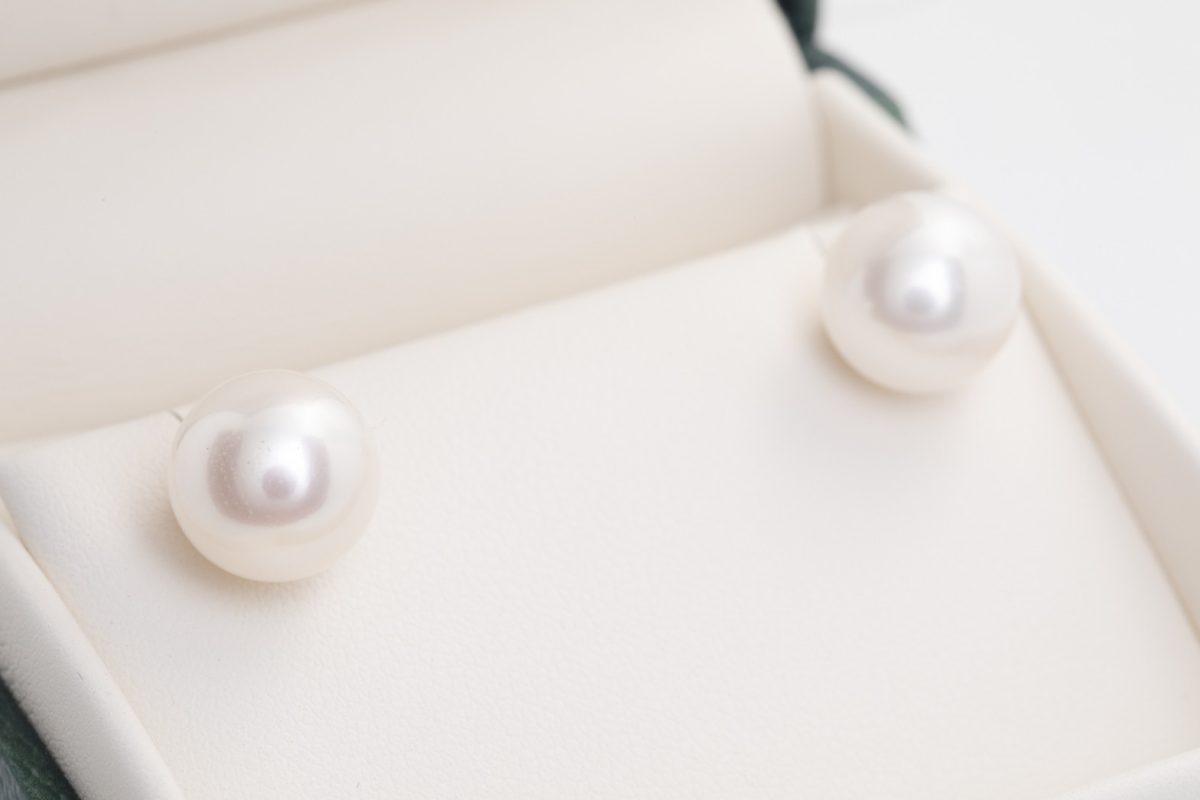 Par de aretes perlas