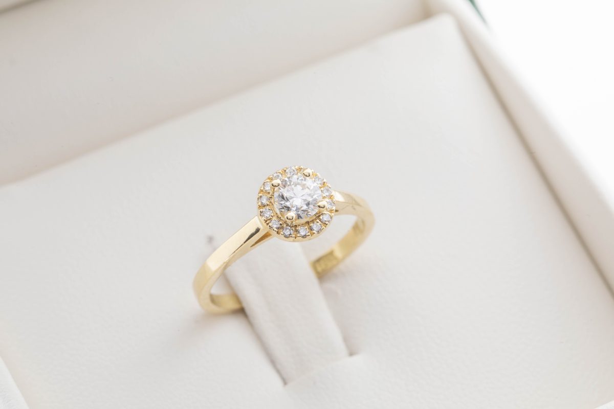 Anillo de compromiso Vania con diamante 0.35ct.
