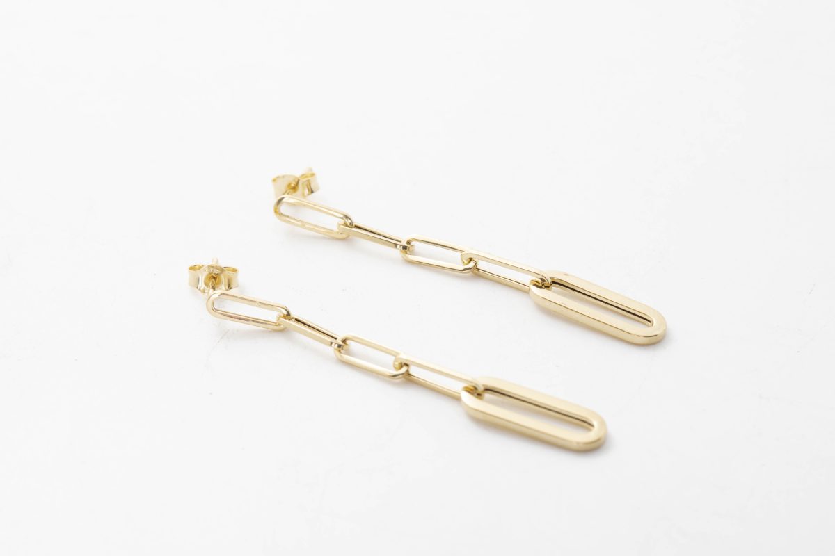 ARETES EN ORO AMARILLO