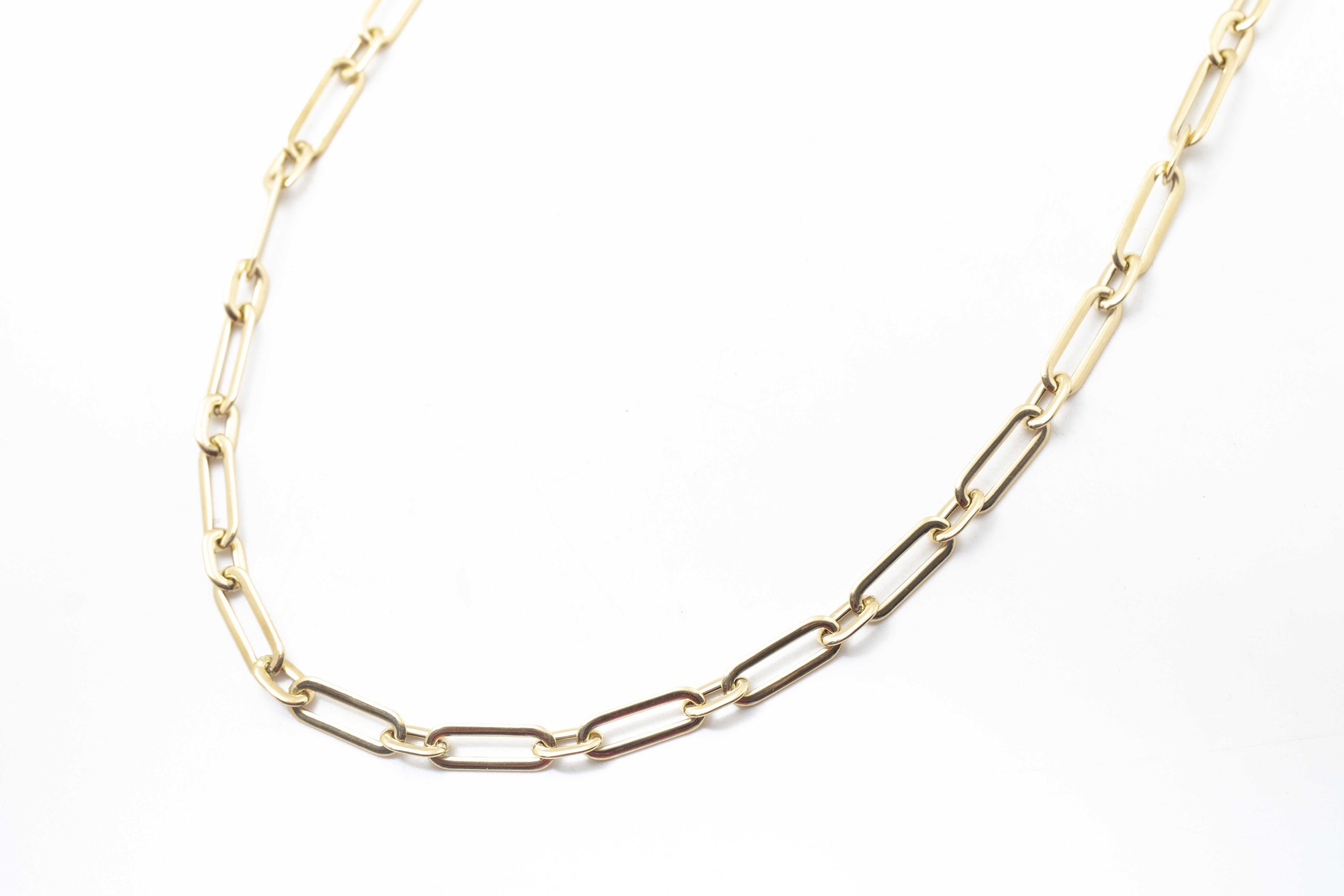 Collar eslabones en oro amarillo