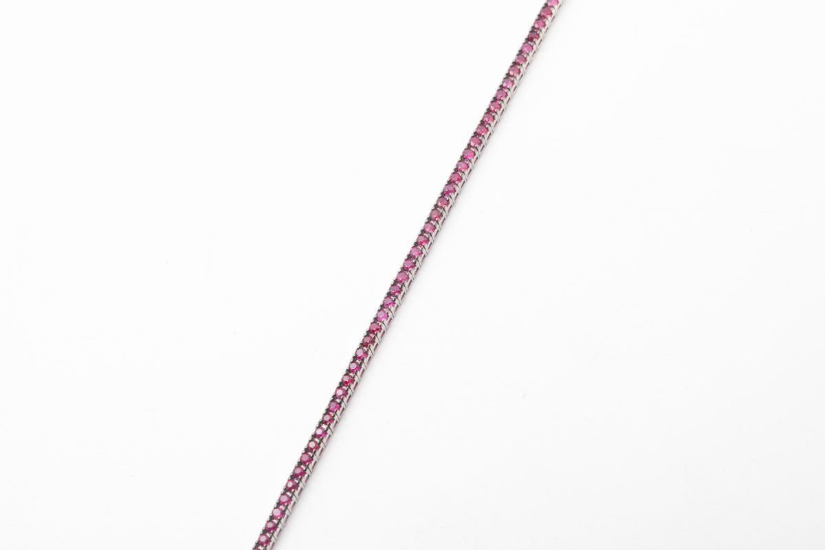 Pulsera tenis de rubís