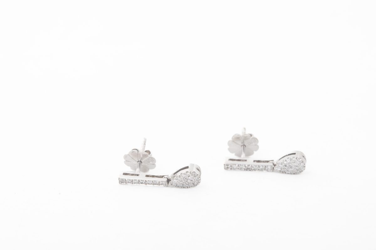Aretes con diamantes