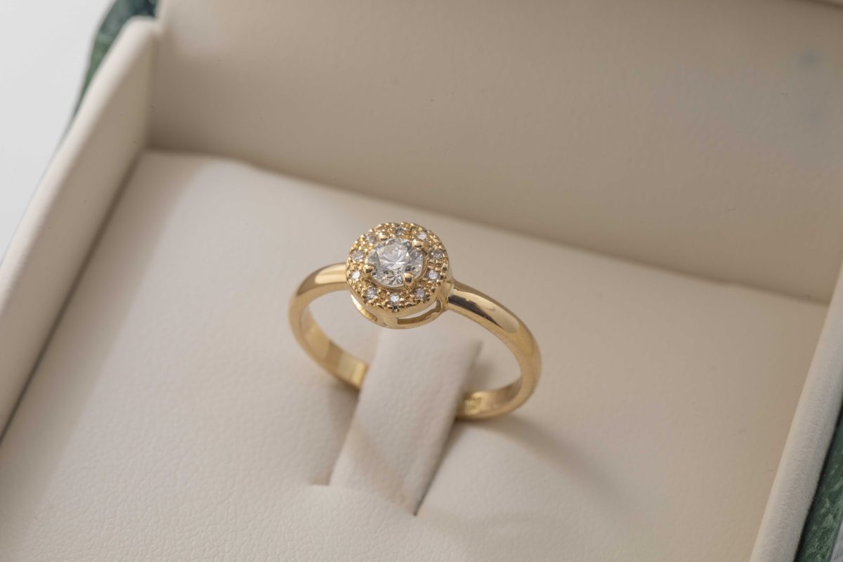 Anillo de compromiso Vania con diamante 0.26Ct