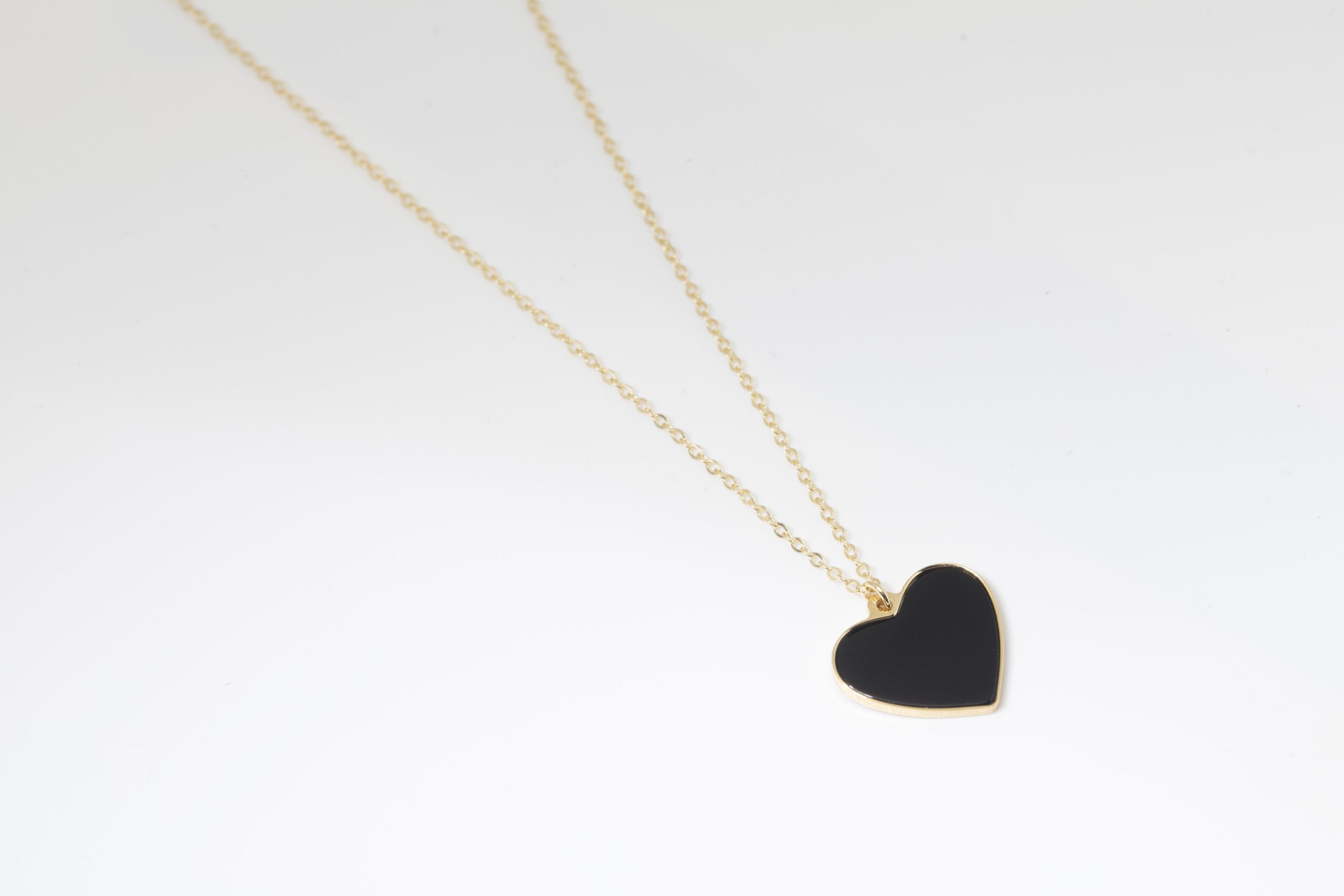Collar corazón con onix