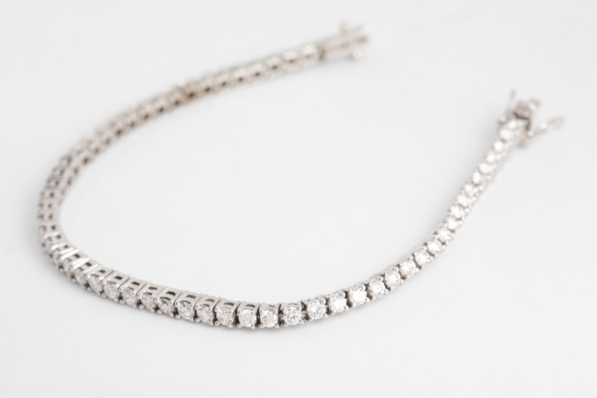 Pulsera tenis con brillantes