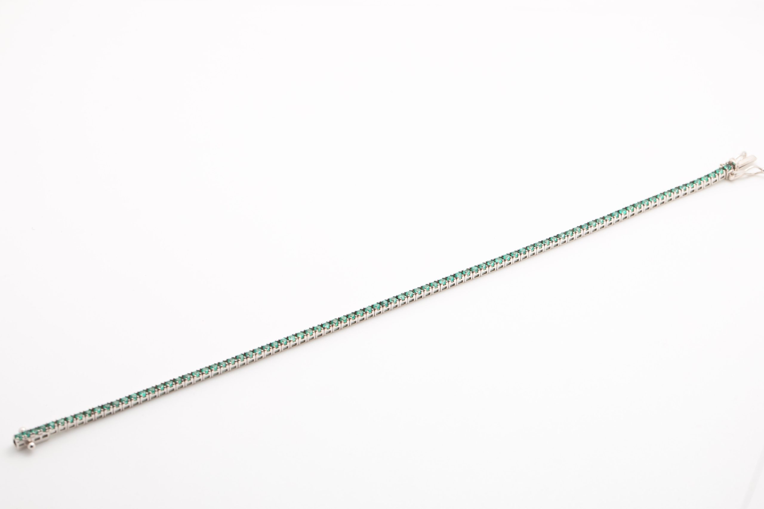 Pulsera tennis de esmeraldas