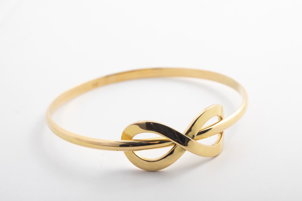 Pulsera oro amarillo infinito