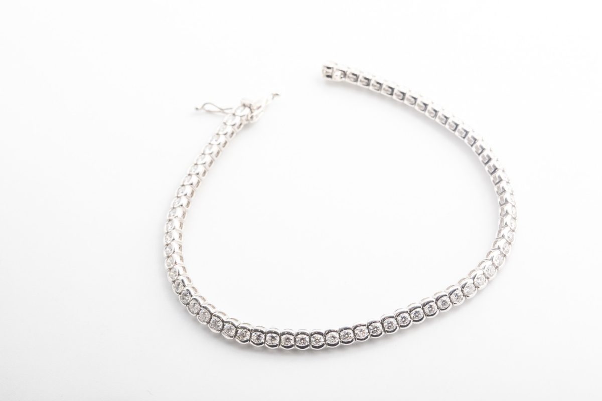Pulsera tenis con brillantes