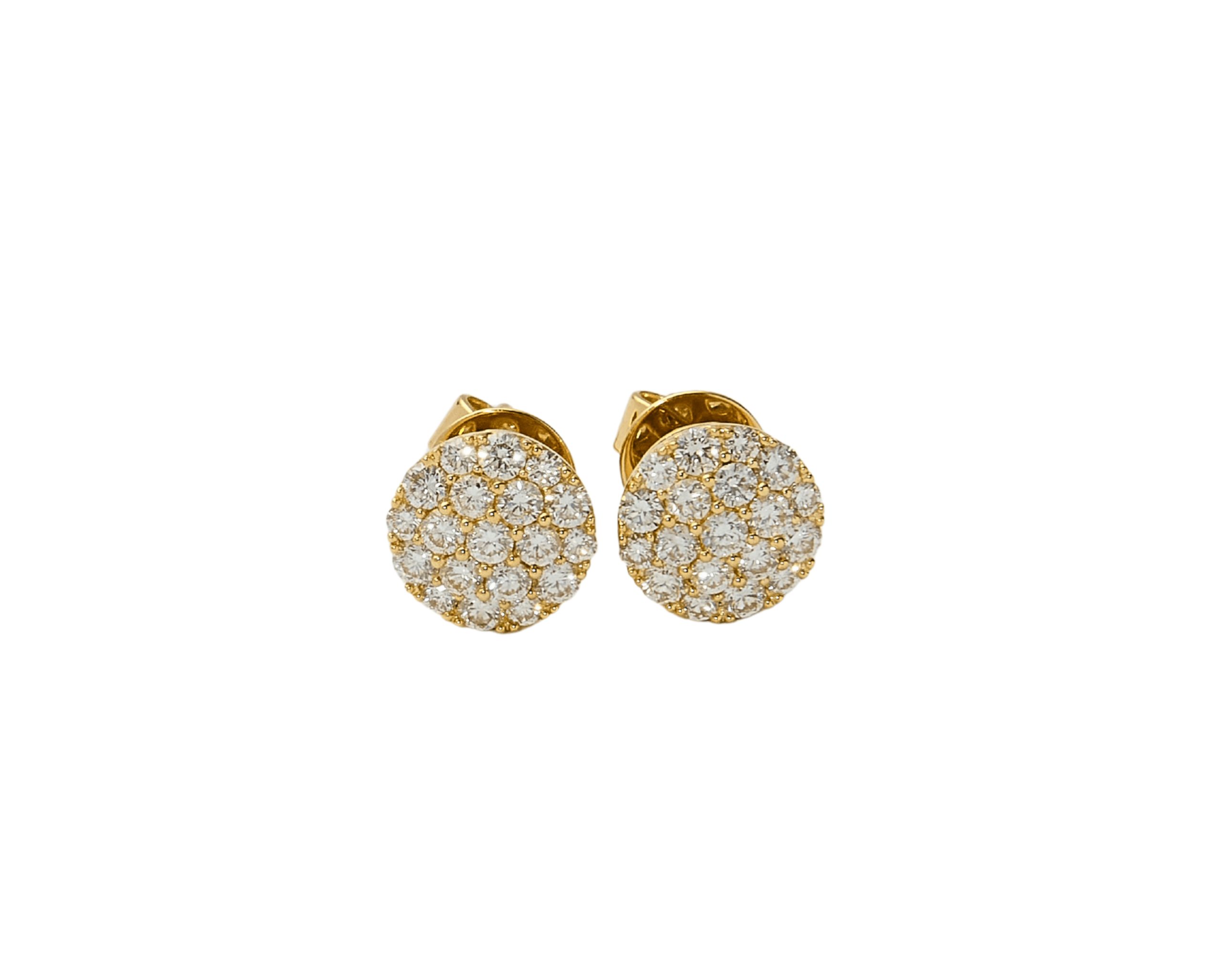Aretes con diamantes