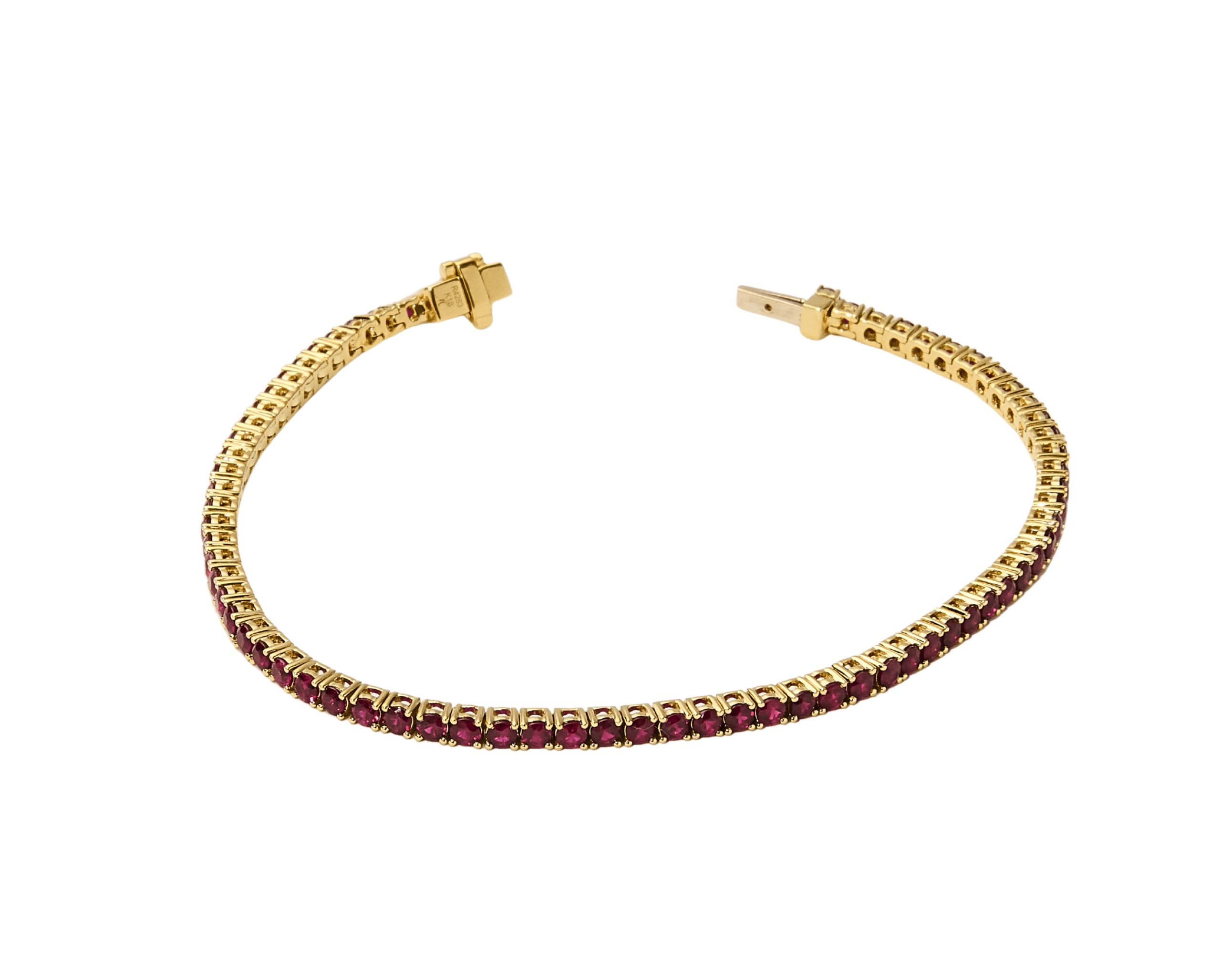 Pulsera tennis de rubís
