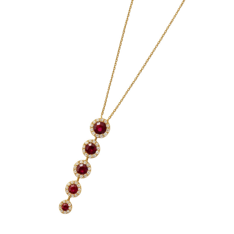 Collar con rubí