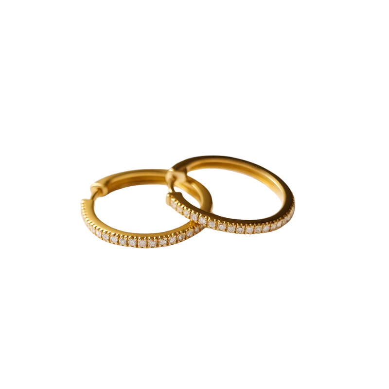 Aretes con brillantes
