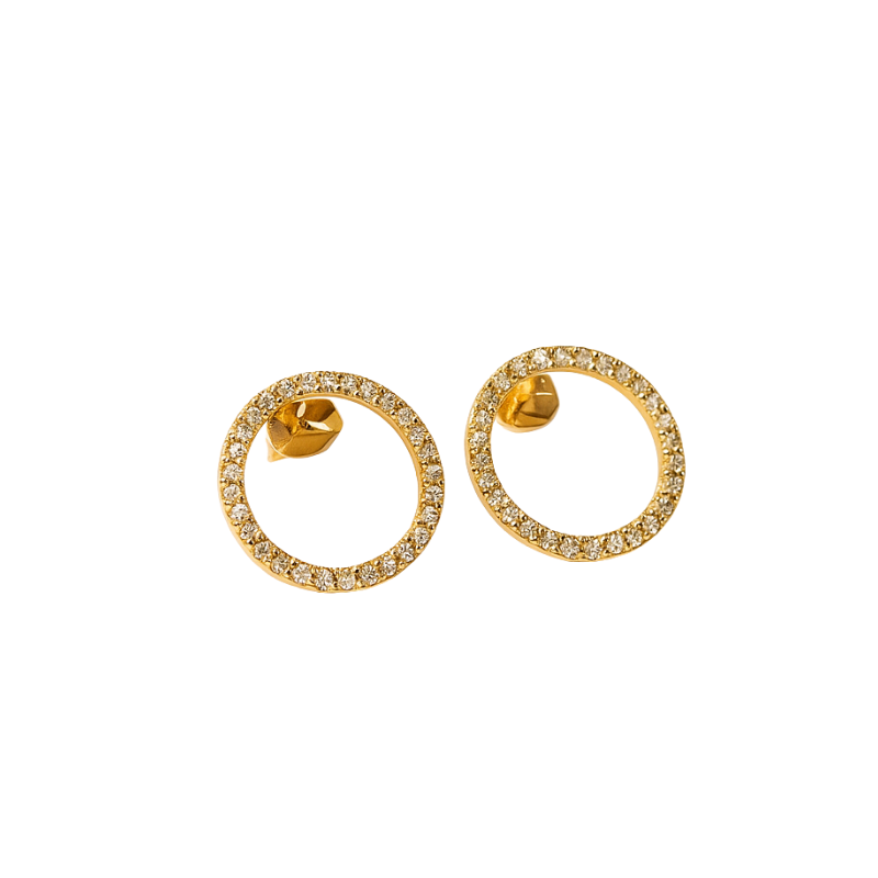 Aretes con brillantes