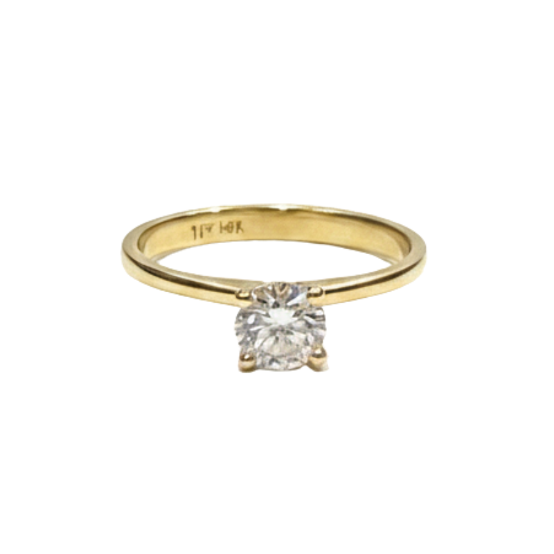 Anillo de compromiso con brillante de 0.51ct