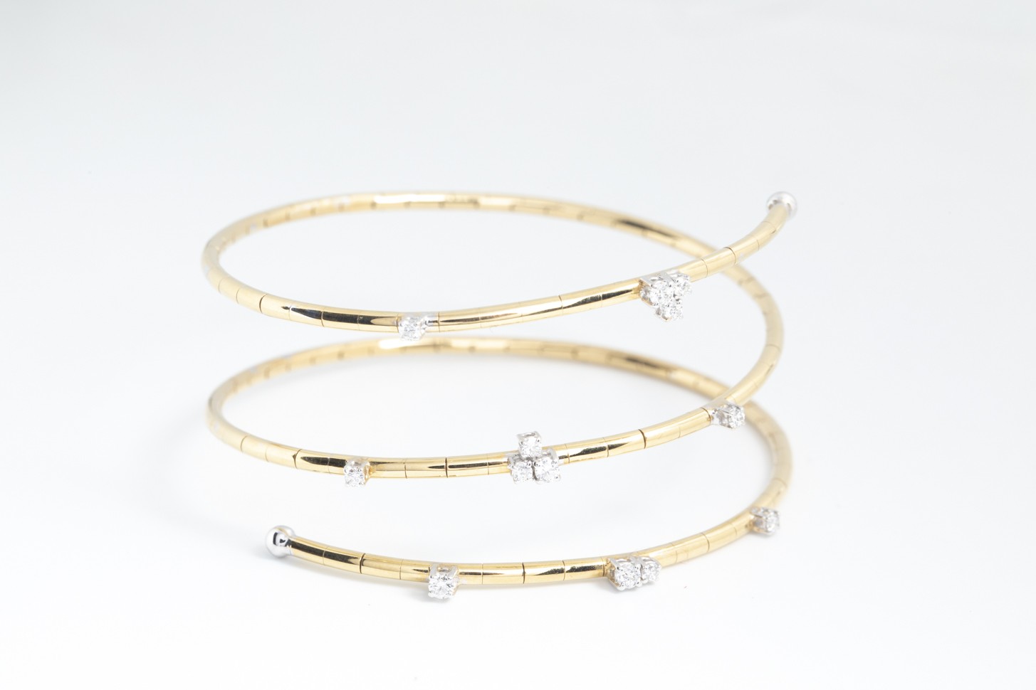 Pulsera Moraglione espiral en oro amarillo