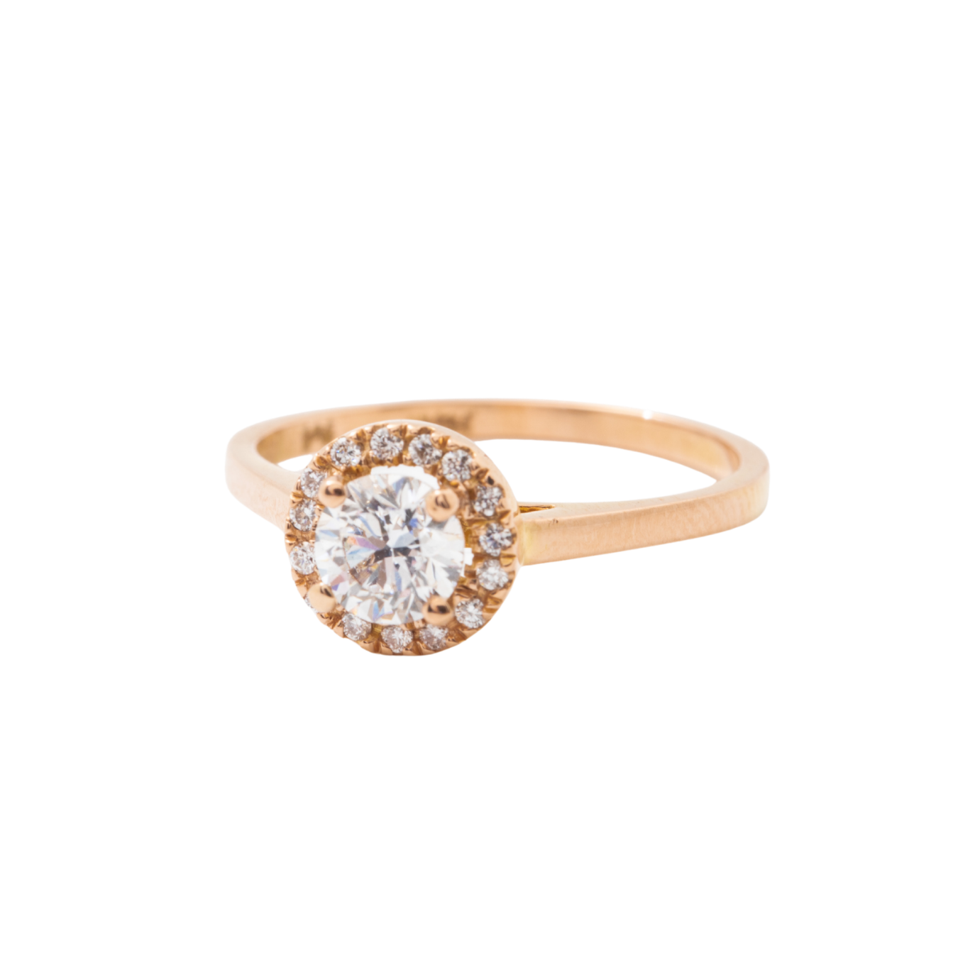 Anillo de compromiso con diamante de 0.50ct.