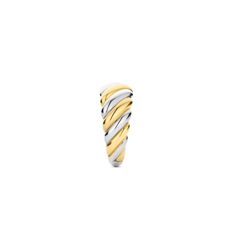 Ti Sento - Twisted Bicolor Ring - L model