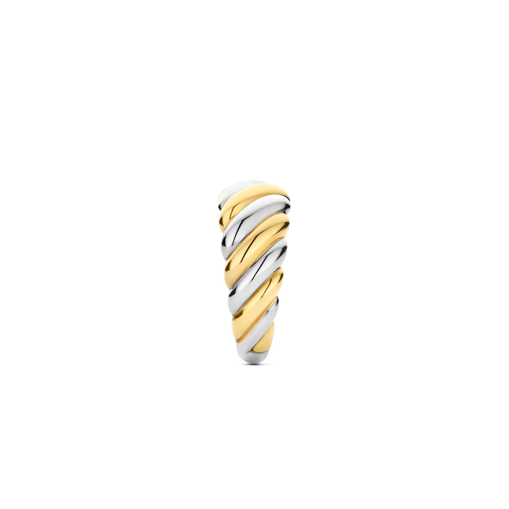 Ti Sento - Twisted Bicolor Ring - L model