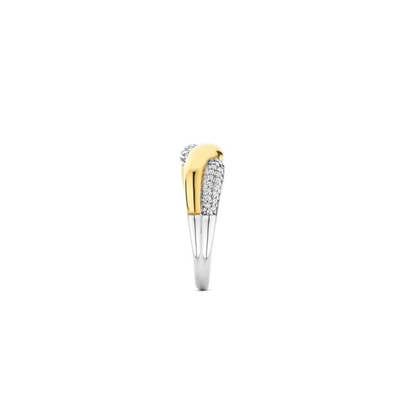 Ti Sento - Twisted Zirconia Ring